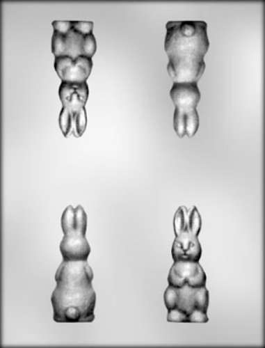 3D Upright Bunny Chocolate Mould - Click Image to Close